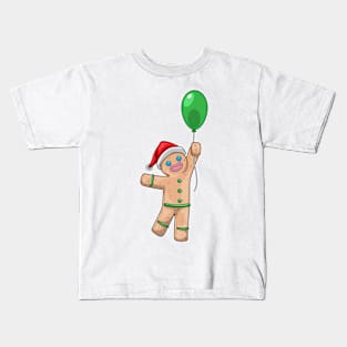 Gingerbread man Christmas Balloon Kids T-Shirt